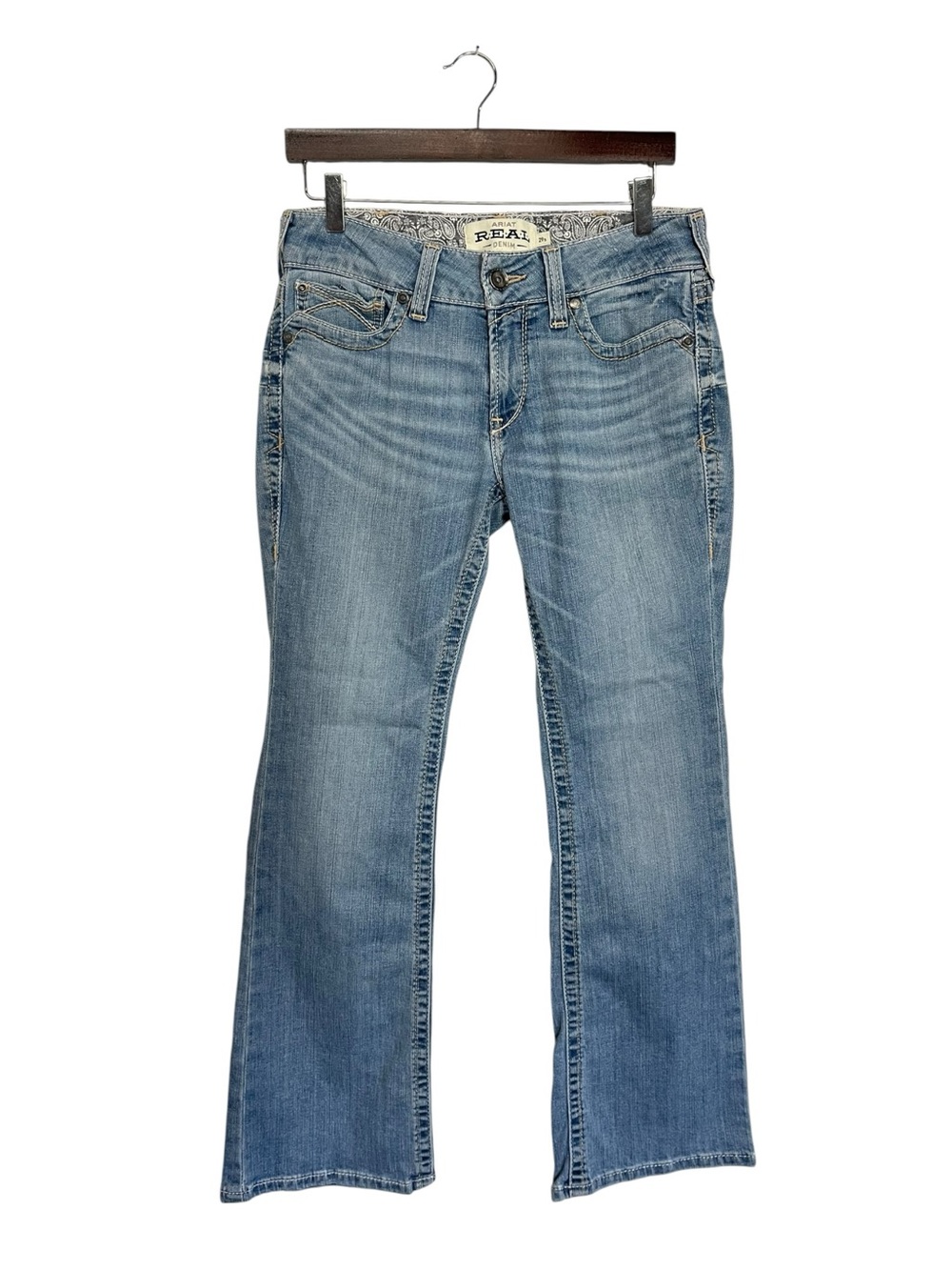 ARIAT | Women's Colorado Mr Kehlani Mid Rise Boot Heavy Stitch Jeans 29S